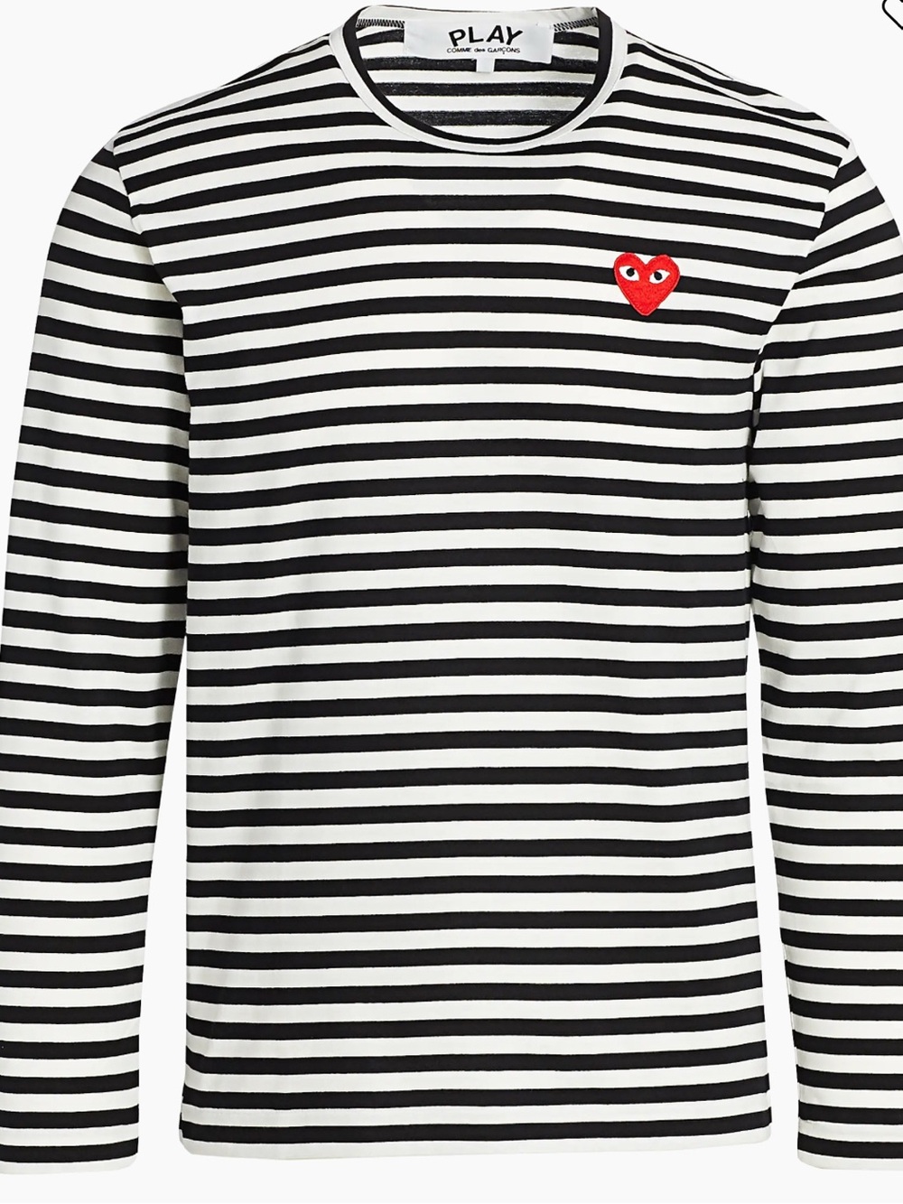 Comme des Garçons PLAY
Mini Heart Long-Sleeve Cotton Tee NWOT